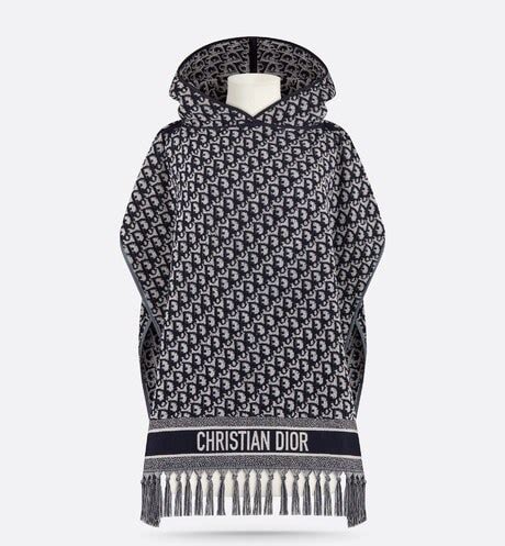 dior hooded poncho.